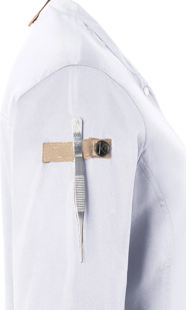 karlowsky-jf26-damenkochjacke-green-generation-white-detail-7 KARLOWSKY Damenkochjacke Green-Generation