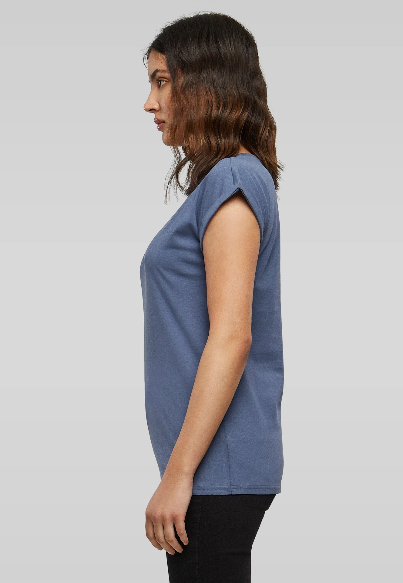 Build Your Brand Ladies Extended Shoulder Tee