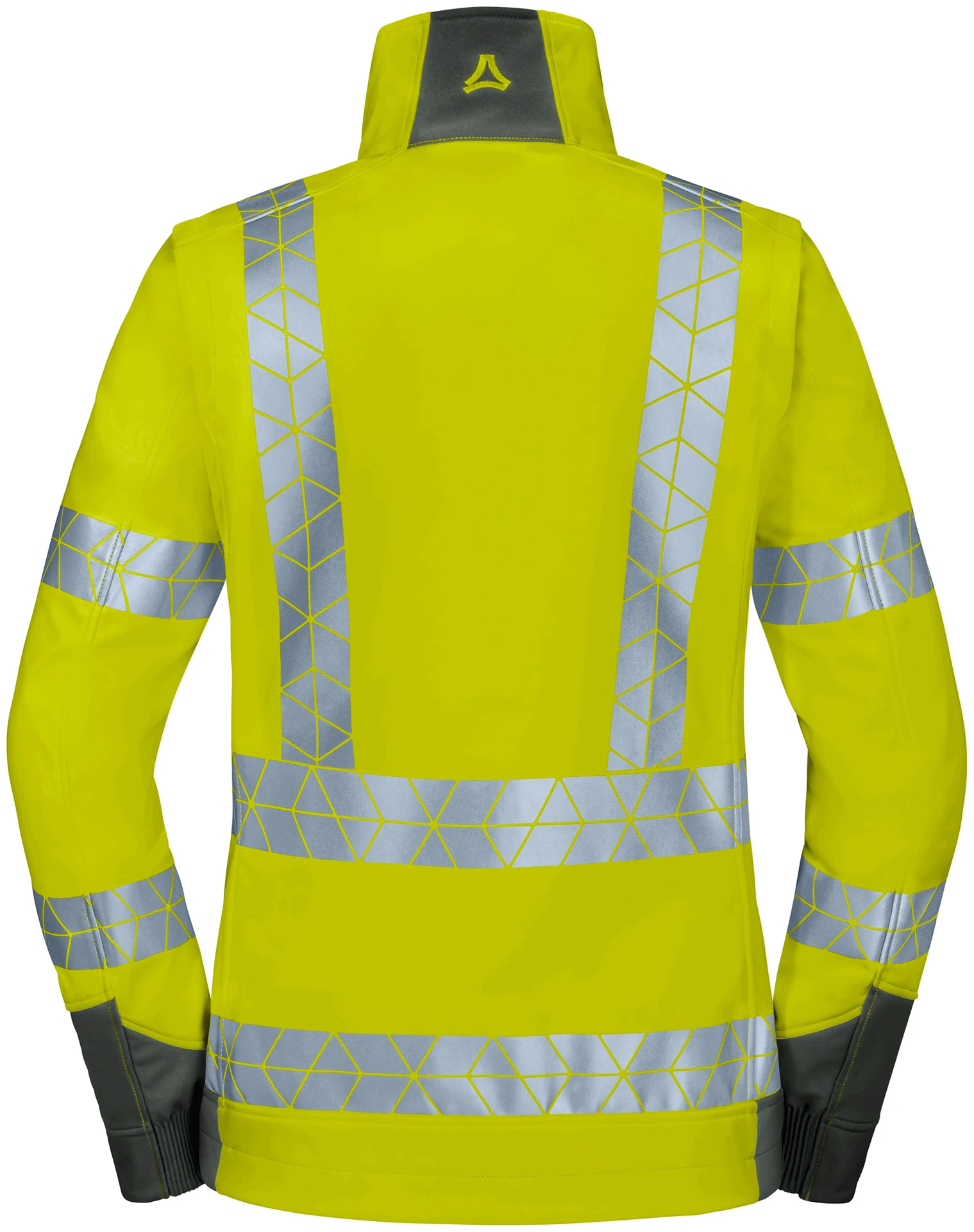 Schöffel PRO 7729 Damen LEUCHTKEGEL ZipOff Warnschutz Softshelljacke