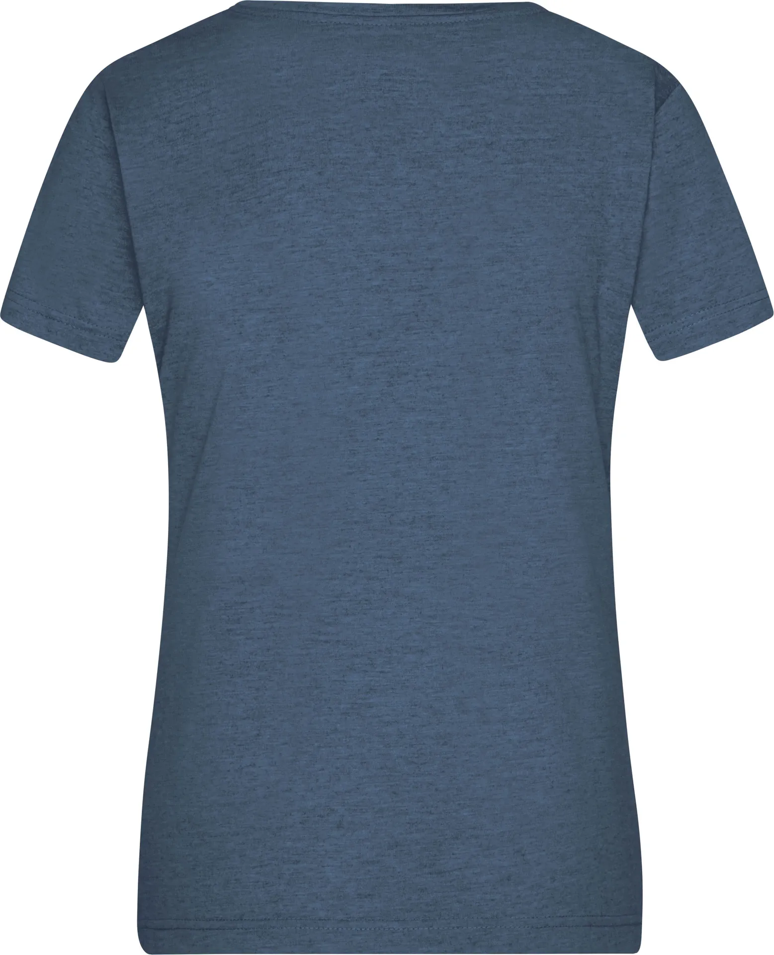jn973-ladies-heather-t-shirt-bluemelange-back-5 James & Nicholson Ladies Heather T-Shirt