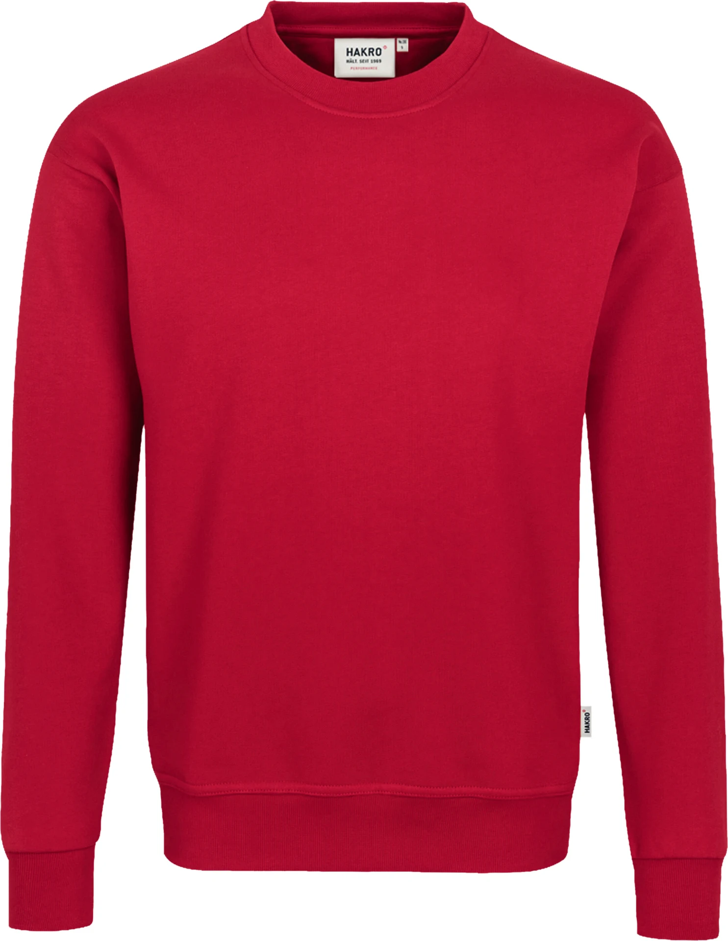 hakro-475-sweatshirt-mikralinar-rot-front-1 HAKRO Sweatshirt 475 Mikralinar®