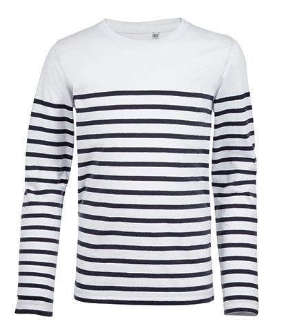 SOL'S Kids Long Sleeve Striped T-Shirt Matelot