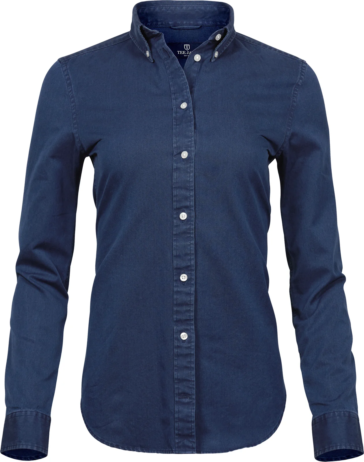 tee-jays-4003-womens-casual-twill-shirt-indigo-front-1 Tee Jays Women's Casual Twill Shirt
