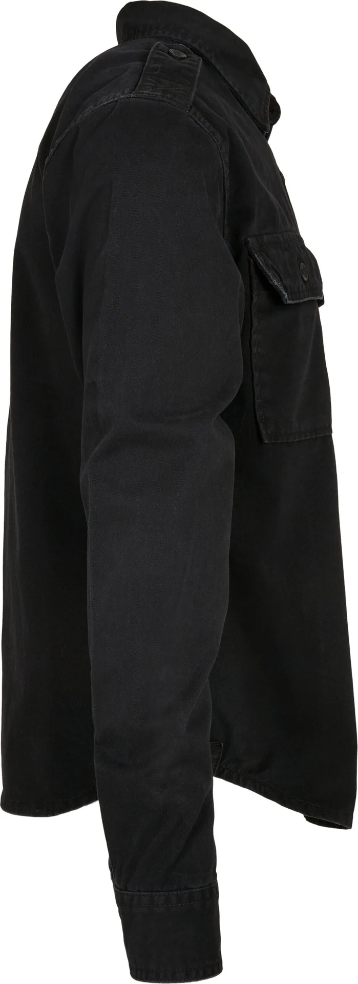 BYB-B9373-vintage-shirt-long-sleeve-black-right-8 Build Your Brand Vintage Shirt Long Sleeve