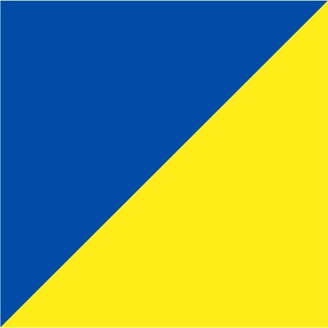 royal blue/yellow