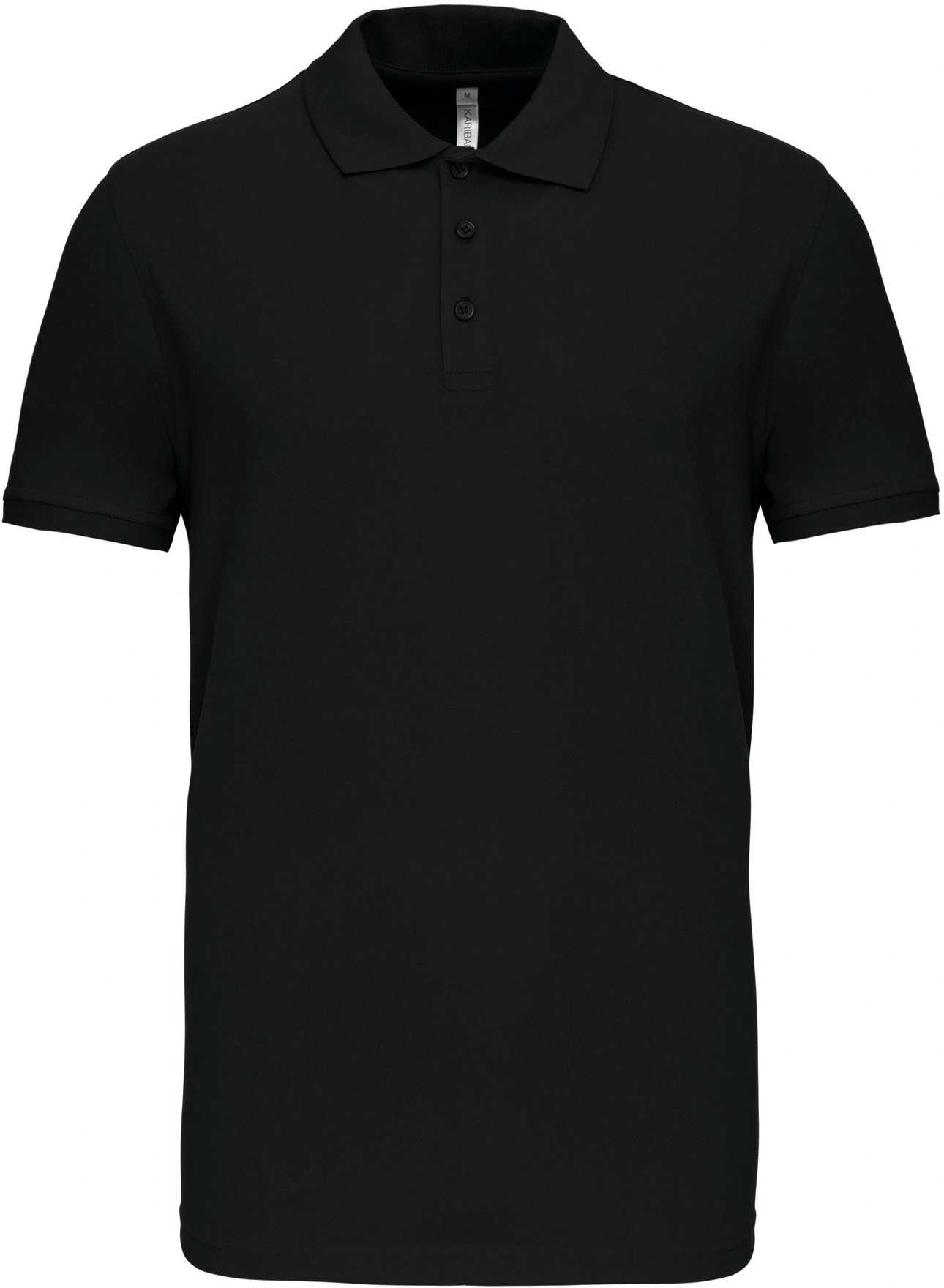 kariban-K239-herren-stretch-pique-polo-black-front-3 Kariban Herren Stretch Piqué Polo K239