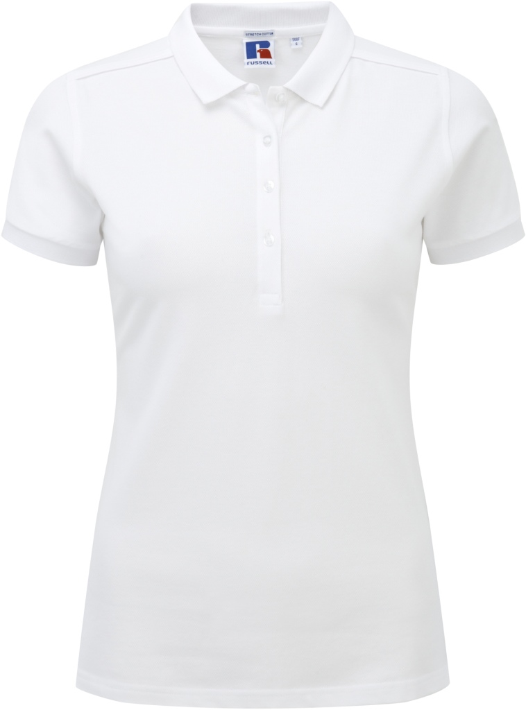 Russell Ladies Fitted Stretch Polo Russell Ladies Fitted Stretch Polo