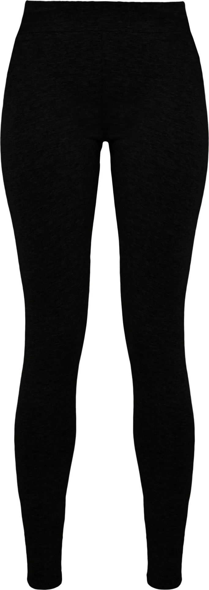 BYB-BY099-ladies-stretch-jersey-leggings-black-front-4 Build Your Brand Ladies Stretch Jersey Leggings