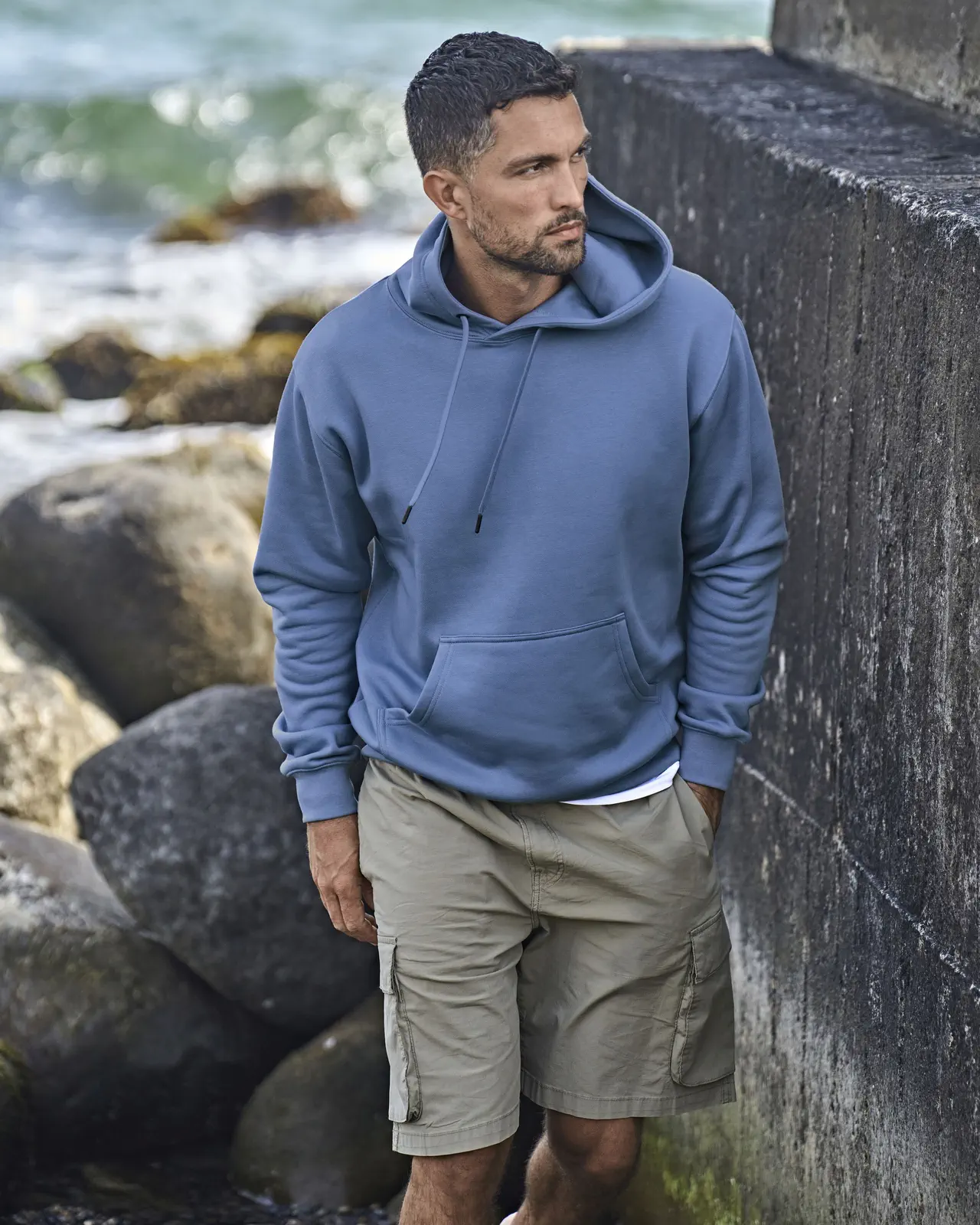 tee-jays-5430-hooded-sweatshirt-oceanblue-model-0 Tee Jays Hooded Sweatshirt