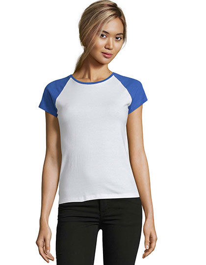 SOL'S Women´s Raglan Colour-T Milky
