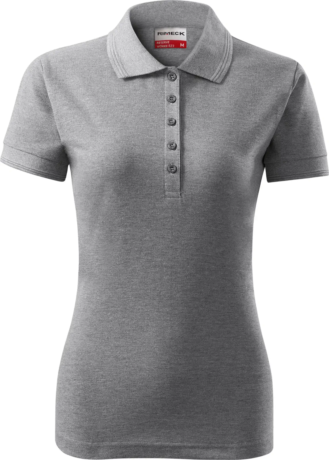rimeck-r23-polohemd-damen-reserve-dunkelgraumeliert-front-2 RIMECK Polohemd Damen Reserve R23