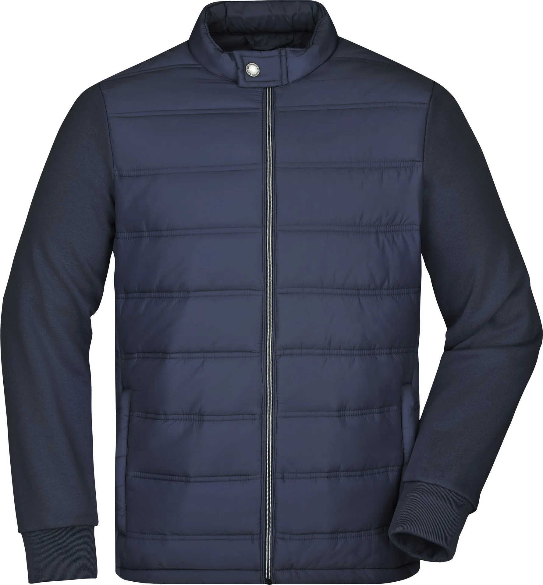 James & Nicholson Men's Hybrid Sweat Jacket