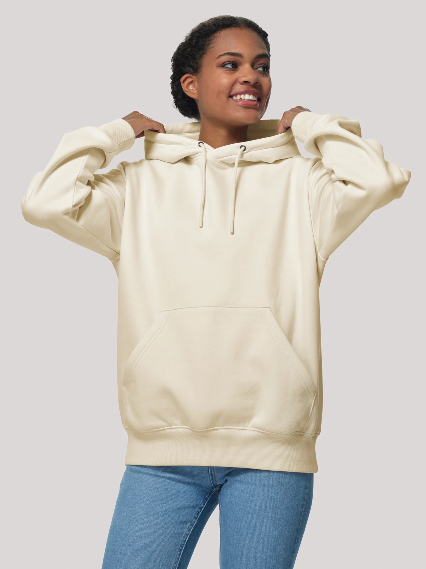 malfini-428-sweatshirt-unisex-cloud-gots-mandel-model-0 MALFINI Sweatshirt unisex Cloud (GOTS) 428