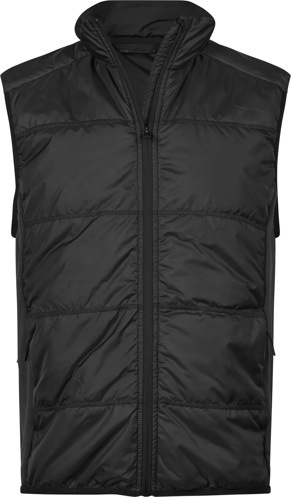 tee-jays-9114-hybrid-stretch-bodywarmer-black-black-front-1 Tee Jays Hybrid-Stretch Bodywarmer
