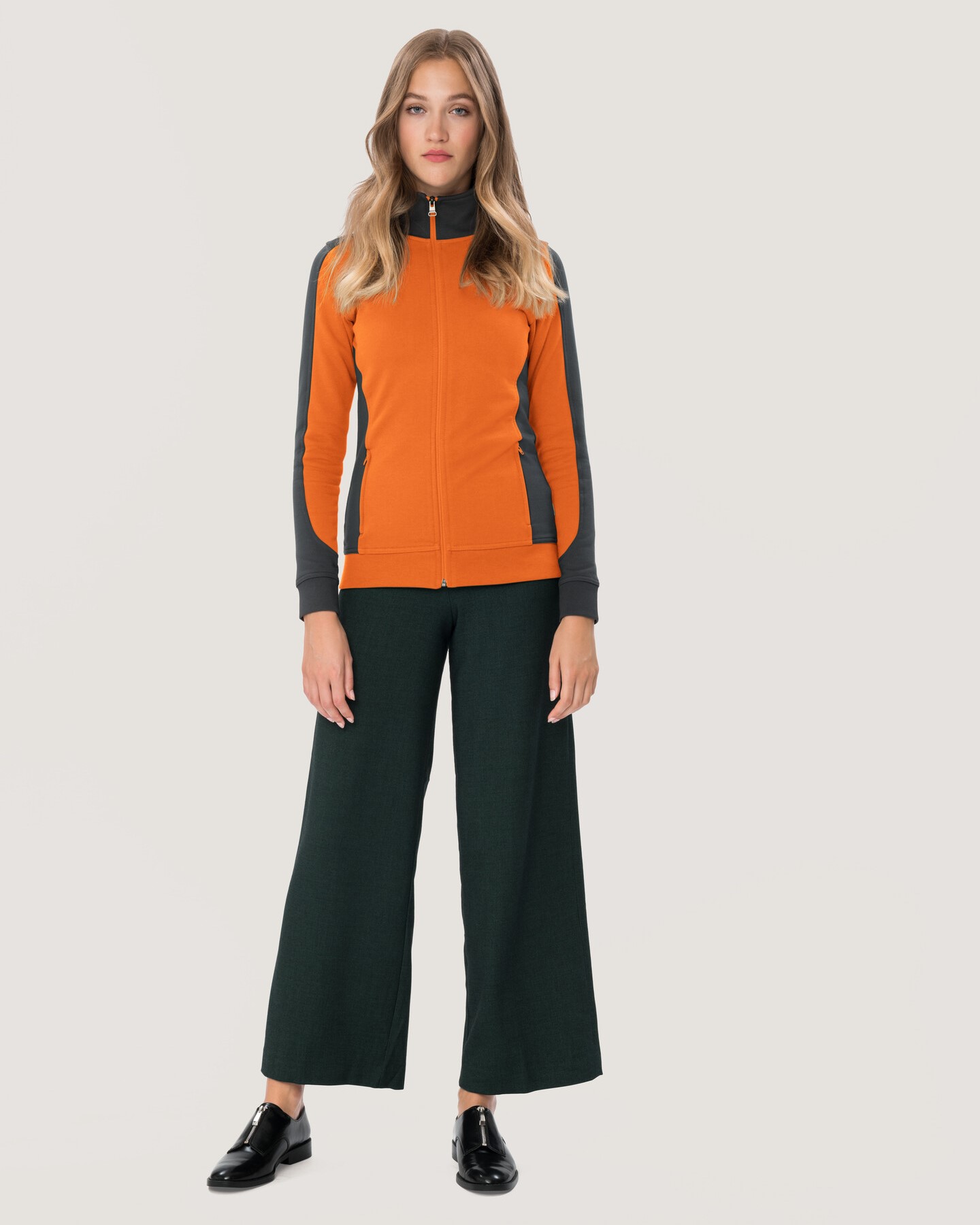 HAKRO Damen-Sweatjacke 277 Contrast Mikralinar® HAKRO Damen-Sweatjacke 277 Contrast Mikralinar®