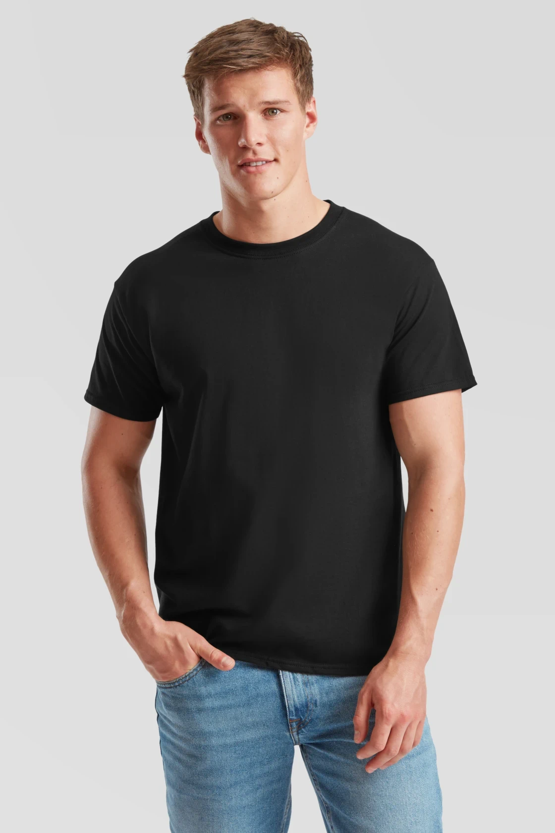 fruit-of-the-loom-61-422-0-iconic-195-t-shirt-black-model-0 F.O.L. Iconic 195 T
