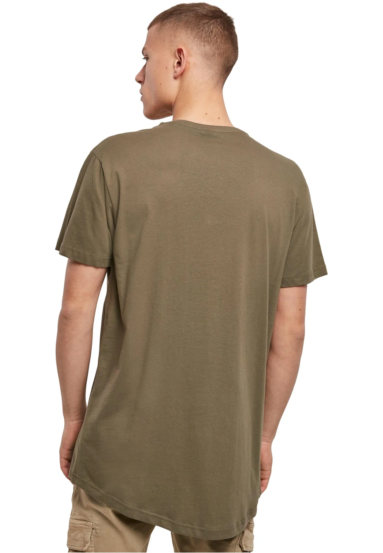 Build Your Brand Shaped Long Tee