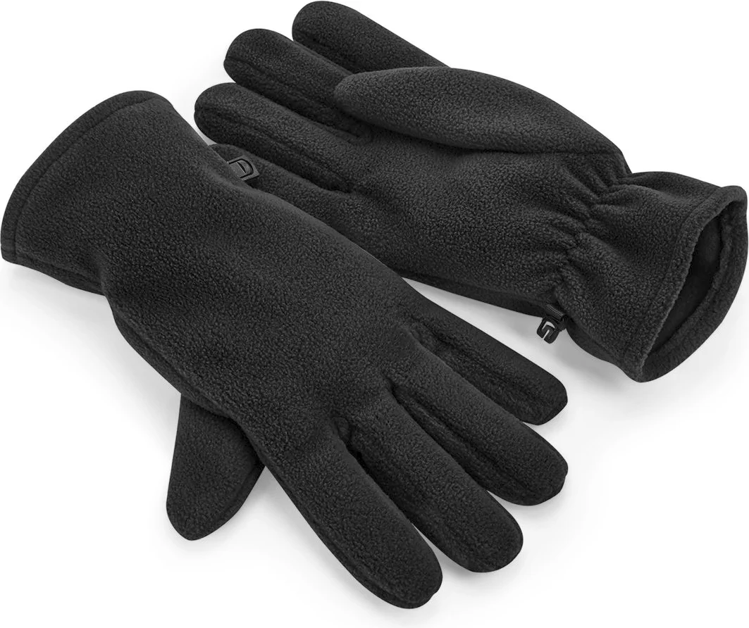 beechfield-b298r-recycled-fleece-gloves-black-front-1 Beechfield Recycled Fleece Gloves