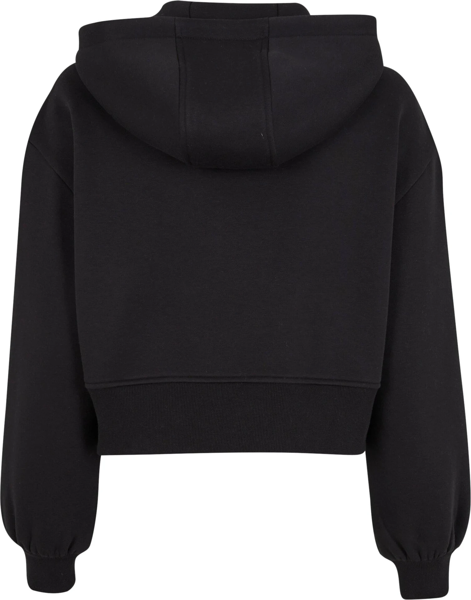 Build Your Brand Ladies Short Oversized Zip Jacket