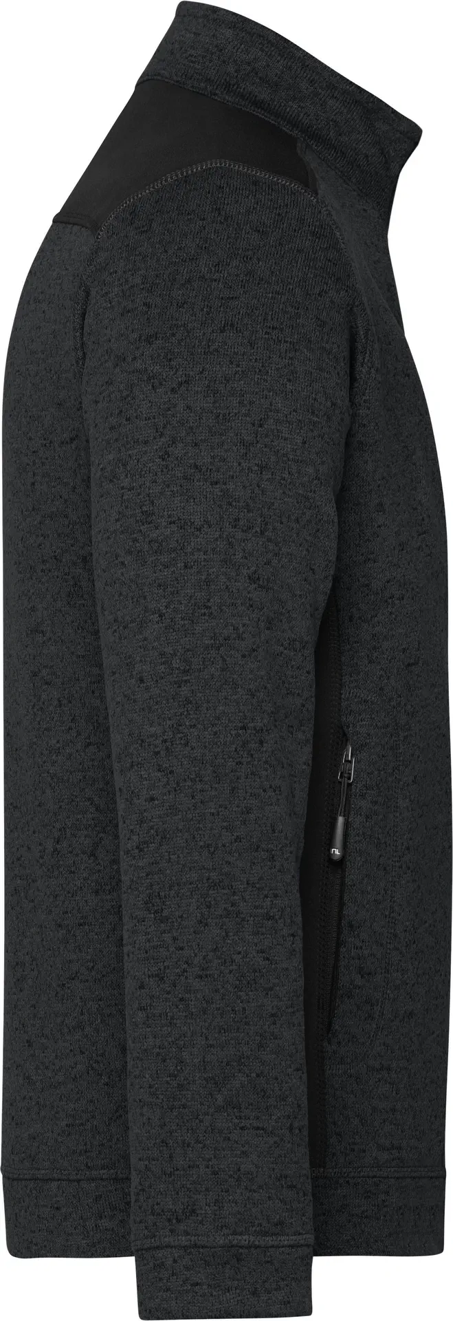 James & Nicholson Men's Knitted Workwear Fleece Jacket -STRONG-