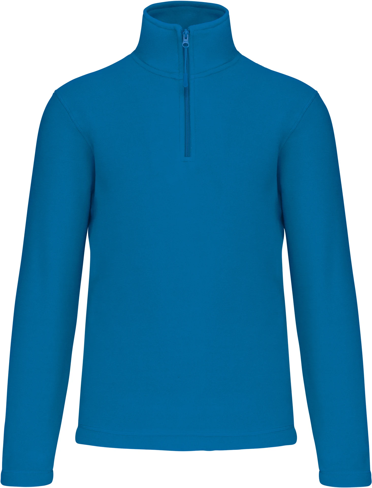 kariban-K912-microfleece-pullover-mit-viertel-zip-enzo-tropicalblue-front-3 Kariban Microfleece Pullover mit 1/4 Zip "Enzo"