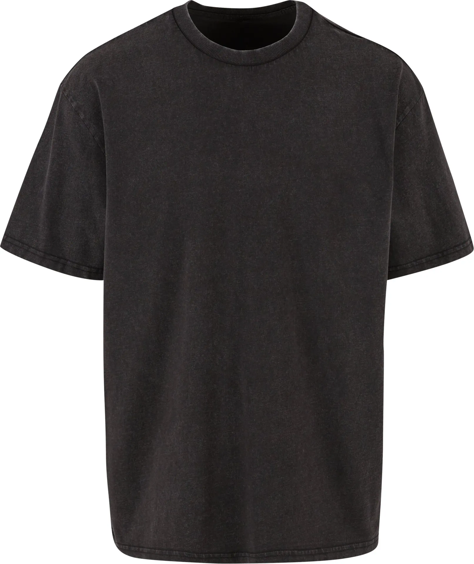 BYB-BY307-vintage-heavy-loose-t-shirt-black-front-4 Build Your Brand Vintage Heavy Loose Tee