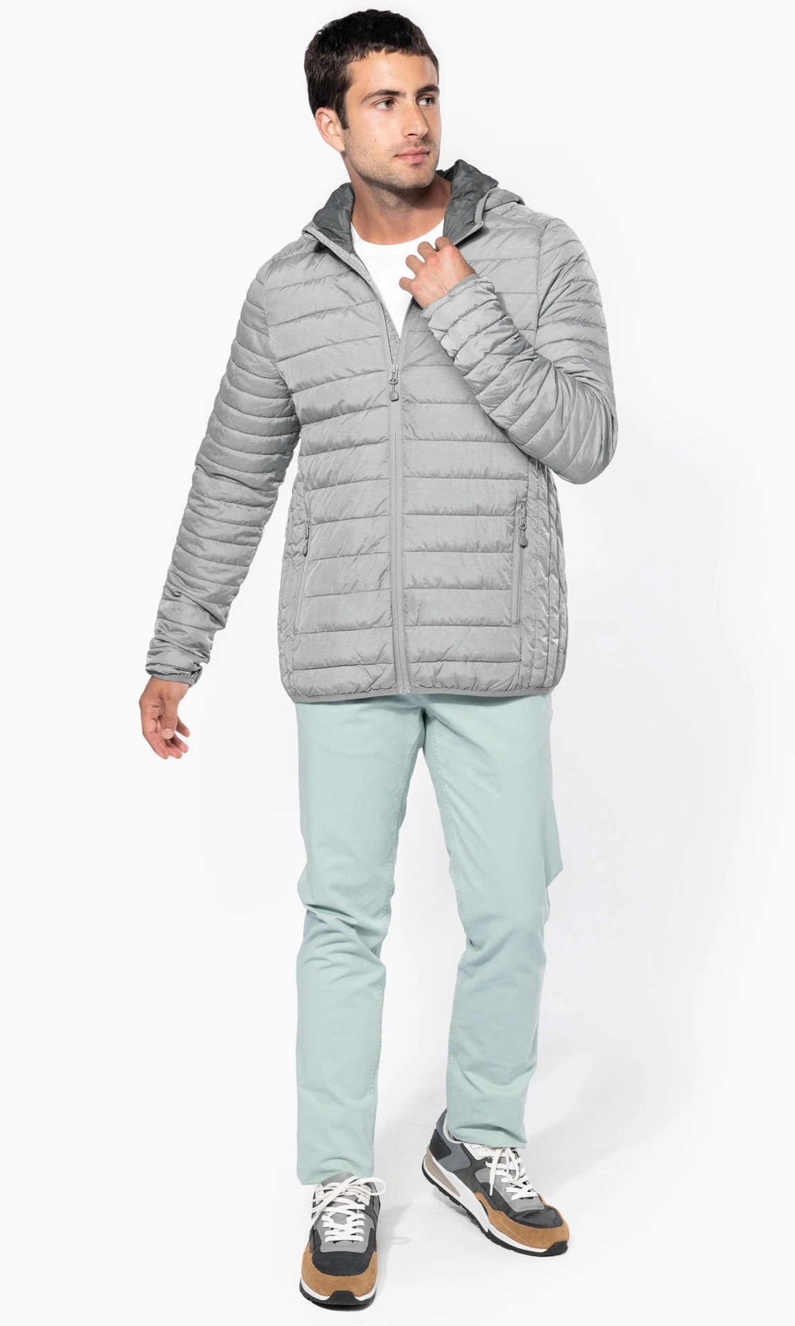 Kariban Leichte Herren Kapuzen Steppjacke