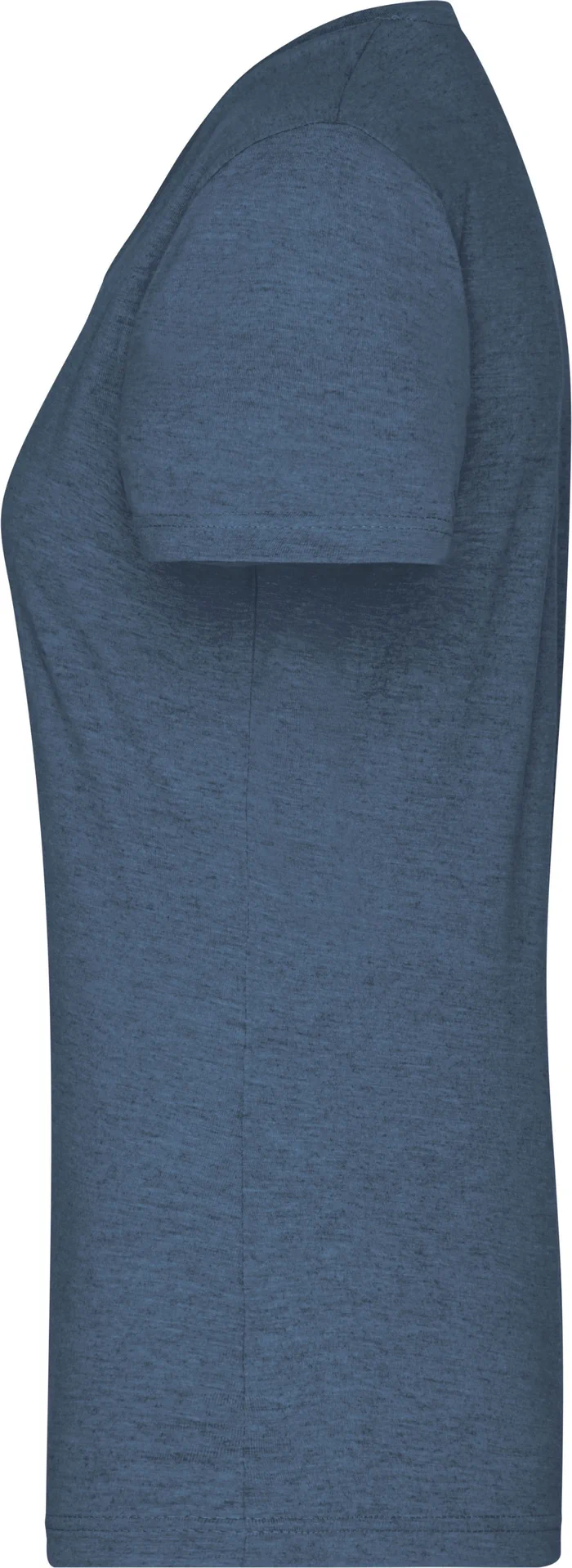 jn973-ladies-heather-t-shirt-bluemelange-left-4 James & Nicholson Ladies Heather T-Shirt