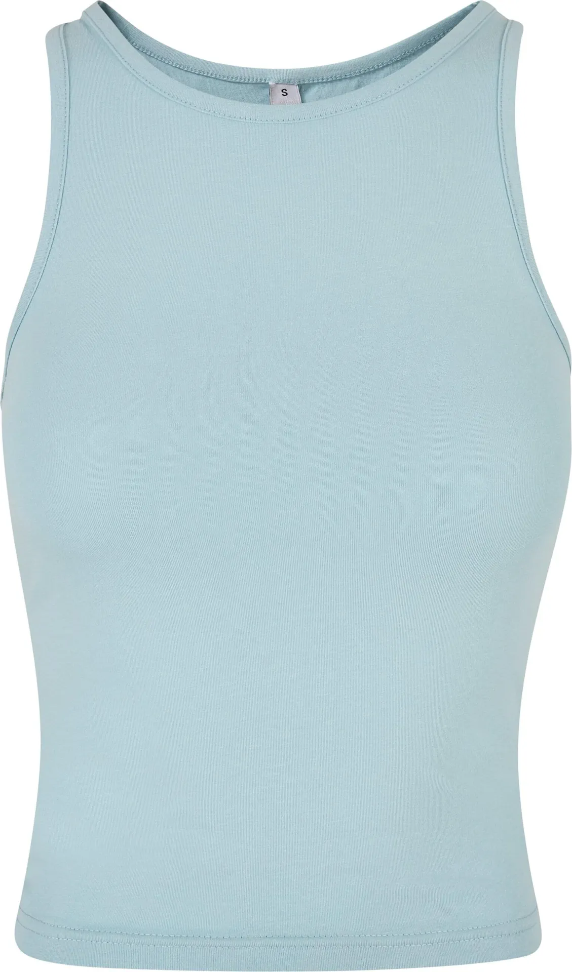 BYB-BY208-ladies-racer-back-top-oceanblue-front-4 Build Your Brand Ladies Racer Back Top
