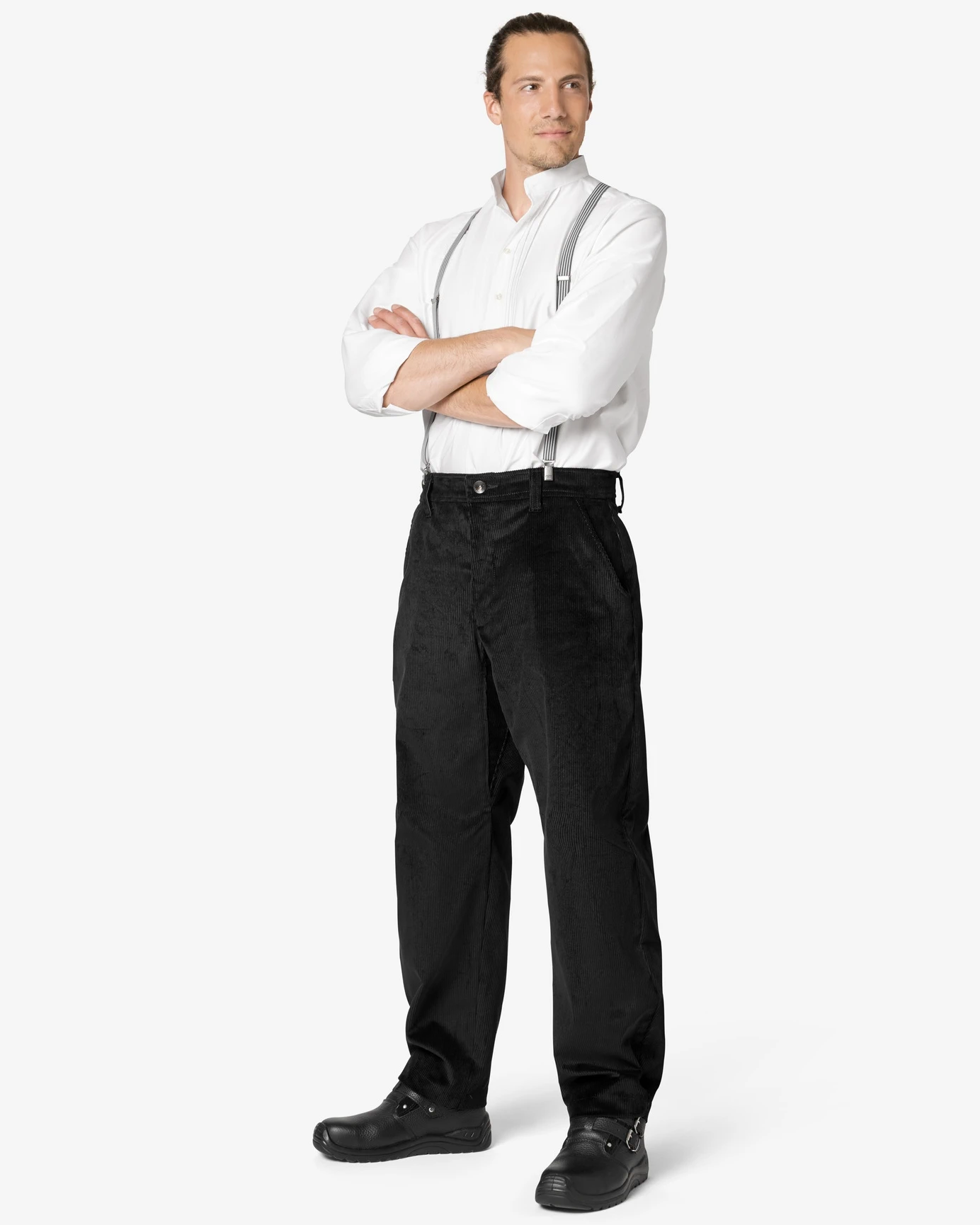 FHB-30005-alain-franzoesische-zunfthose-cord-schwarz-model-3 FHB Französische Zunfthose ALAIN Cord