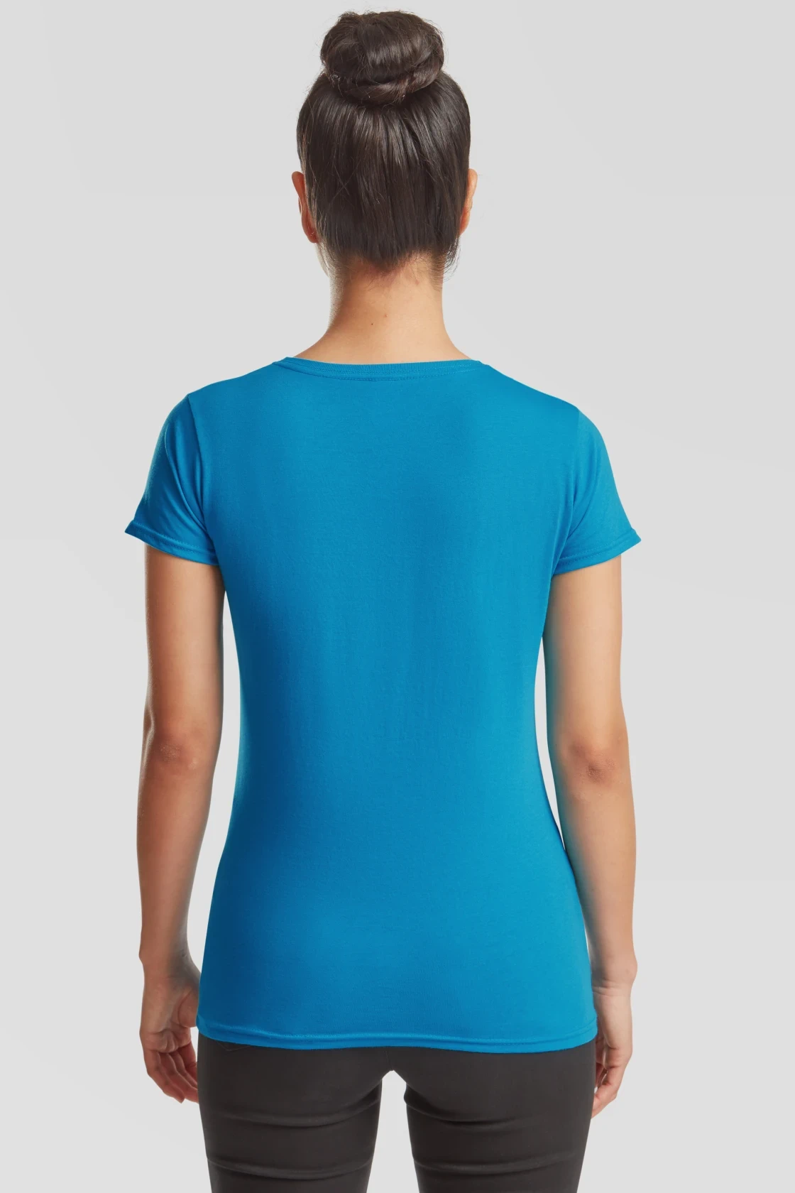 fruit-of-the-loom-61-432-0-ladies-iconic-150-t-shirt-azureblue-model-2 F.O.L. Ladies Iconic T
