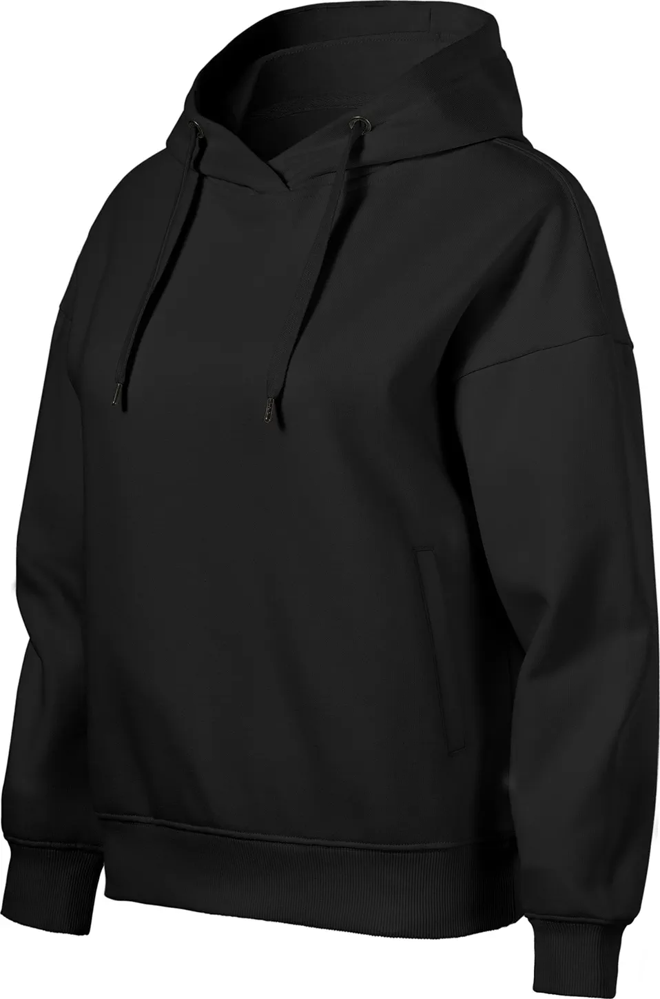 malfini-421-moon-sweatshirt-damen-schwarz-left-3 MALFINI Sweatshirt Damen Moon 421