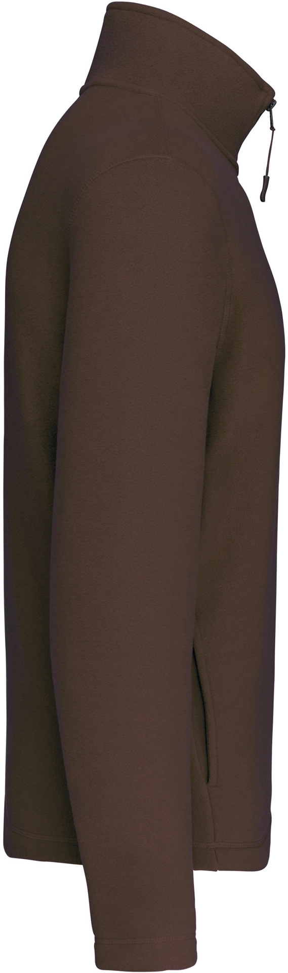 kariban-K912-microfleece-pullover-mit-viertel-zip-enzo-chocolate-right-5 Kariban Microfleece Pullover mit 1/4 Zip "Enzo"