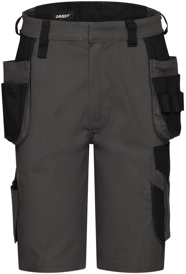 dassy-250126-kuma-flex-anthracite-grey-black-front-1 DASSY Stretch-Arbeitsshorts KUMA Flex