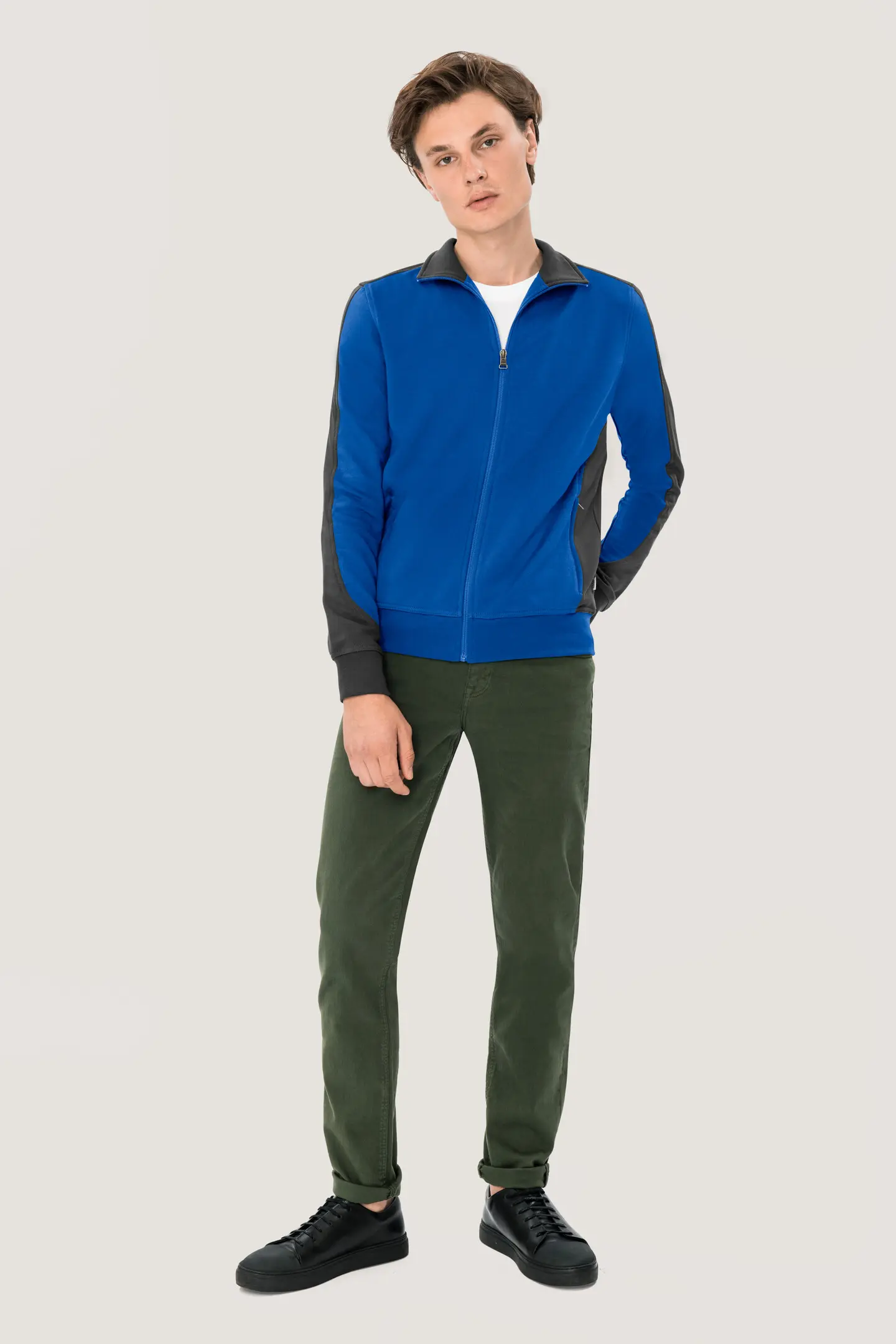 HAKRO Sweatjacke 477 Contrast Mikralinar® HAKRO Sweatjacke 477 Contrast Mikralinar®