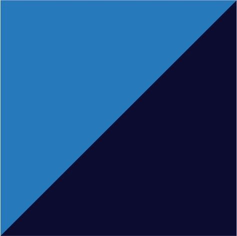 azure blue/oxford navy