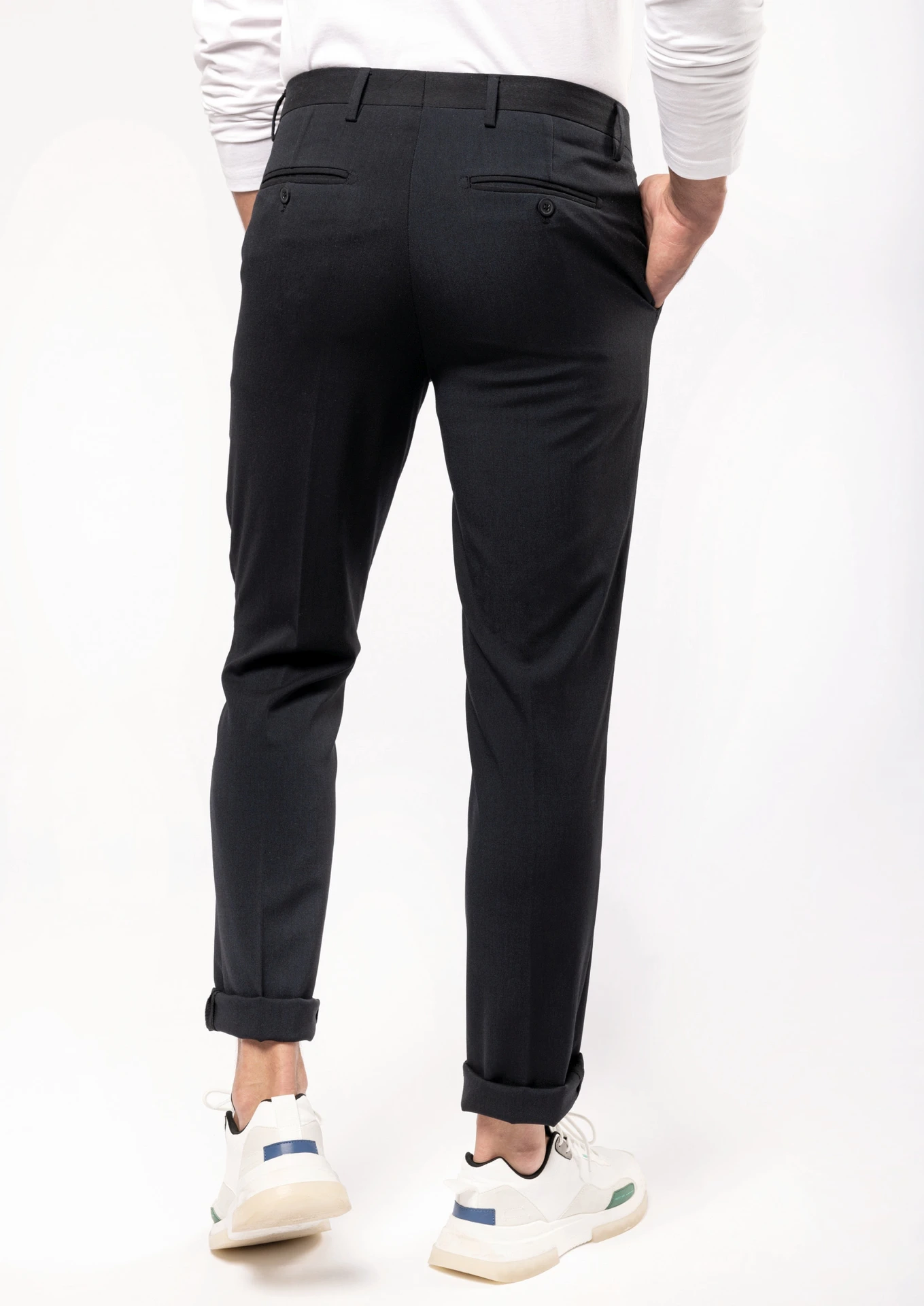 kariban-K730-herren-anzughose-model-2 Kariban Herren Anzughose