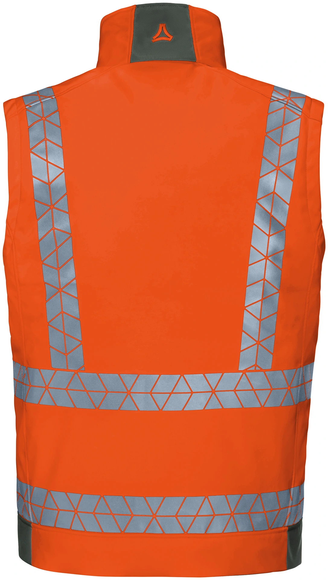 schoeffel-pro-7724-leuchtkegel-weste-winter-warnschutz-warnorange-dunkelgrau-3 Schöffel PRO 7724 LEUCHTKEGEL WINTER Warnschutz Softshell Weste
