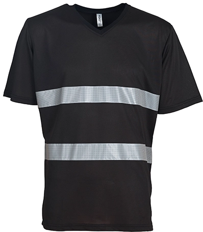 YOKO Hi Vis Top Cool Super Light V-Neck T-Shirt