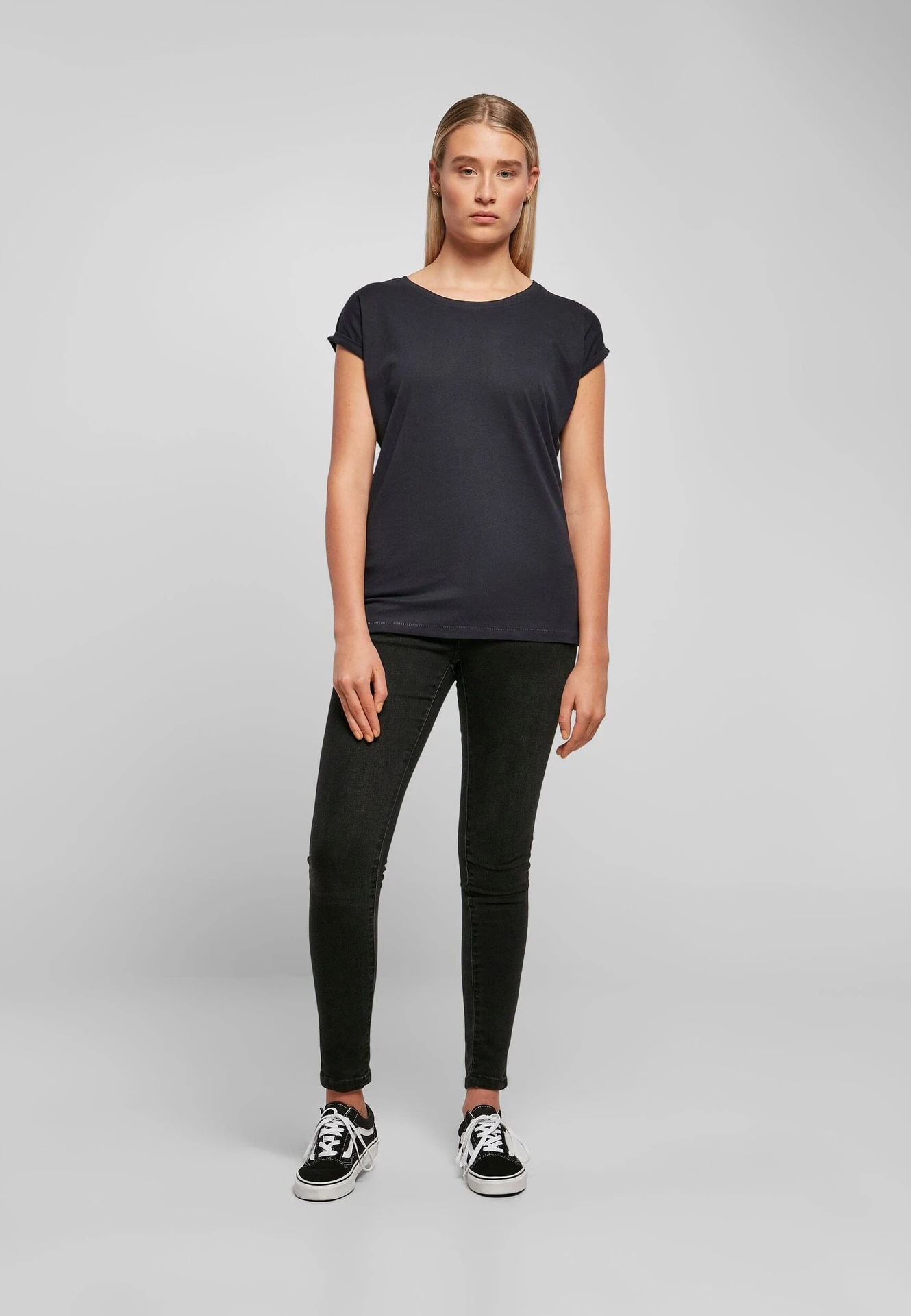 Build Your Brand Ladies Extended Shoulder Tee