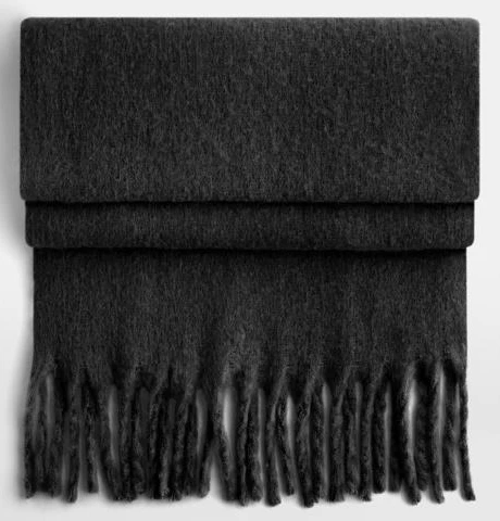 beechfield-b496r-fluffy-scarf-black-front-1 Beechfield Fluffy Scarf
