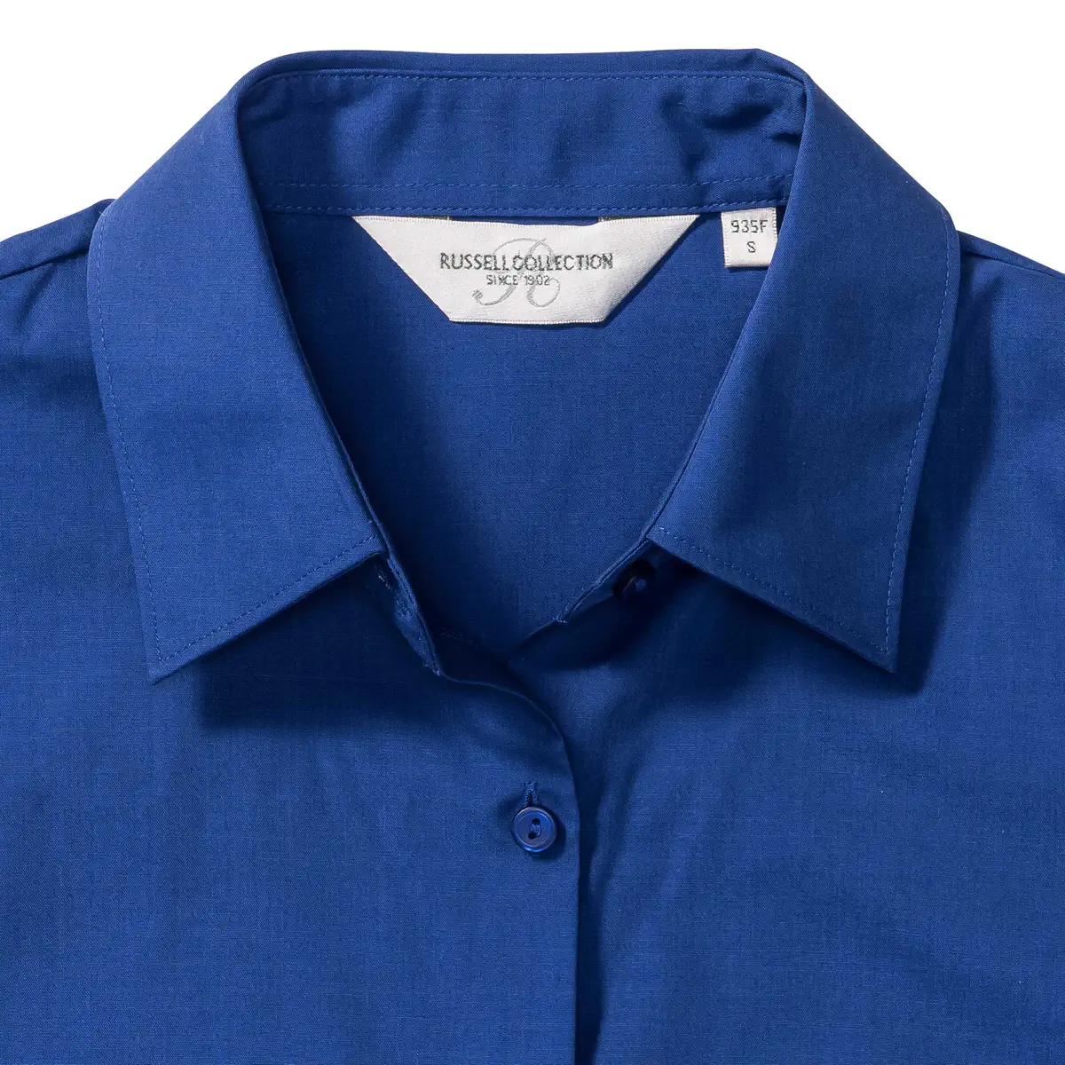 Russell Ladies Short Sleeve Polycotton Easy Care Poplin Shirt