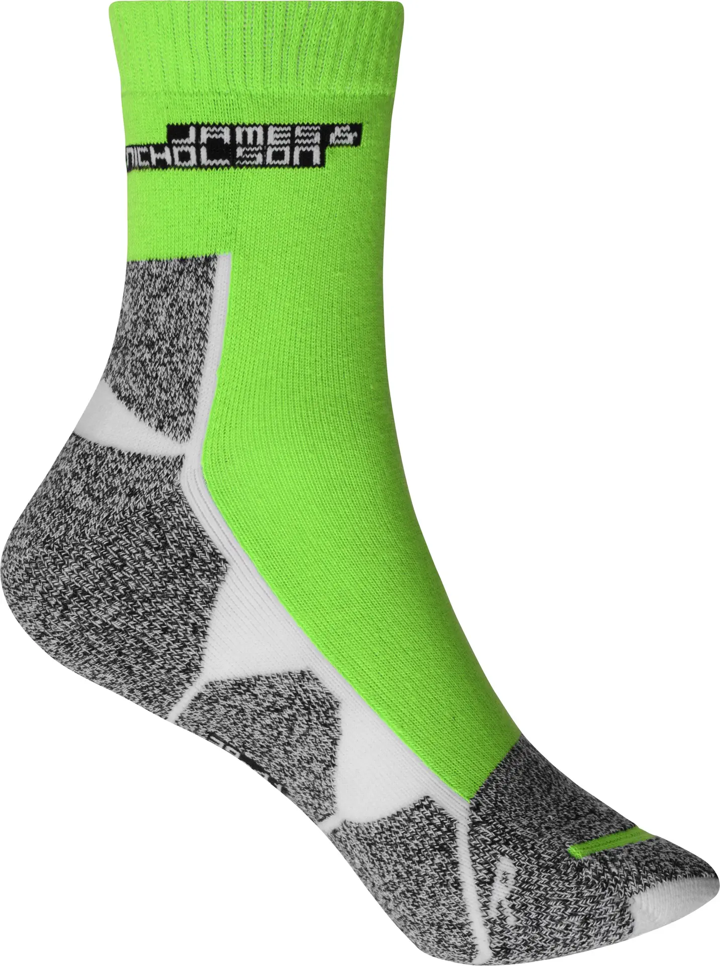 jn215-sport-socks-brightgreen-white-5 James & Nicholson Sport Socks
