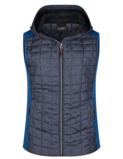 James & Nicholson Ladies Knitted Hybrid Vest James & Nicholson Ladies Knitted Hybrid Vest