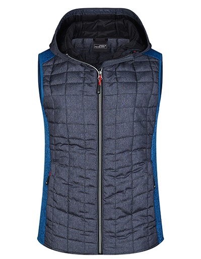 James & Nicholson Ladies Knitted Hybrid Vest