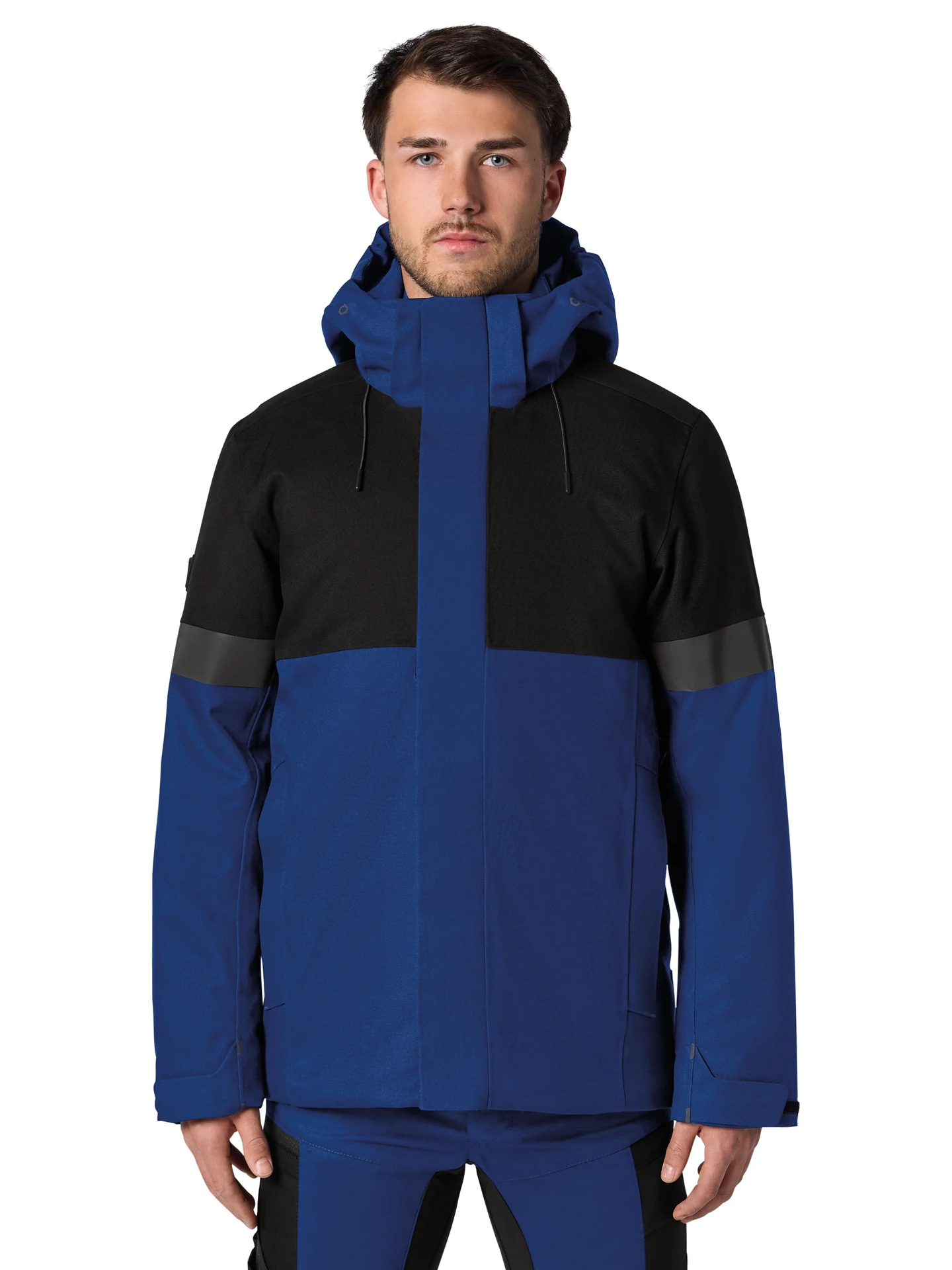 fhb-80236-winterjacke-adrian-royalblau-schwarz-model-0 FHB Winter-Arbeitsjacke ADRIAN