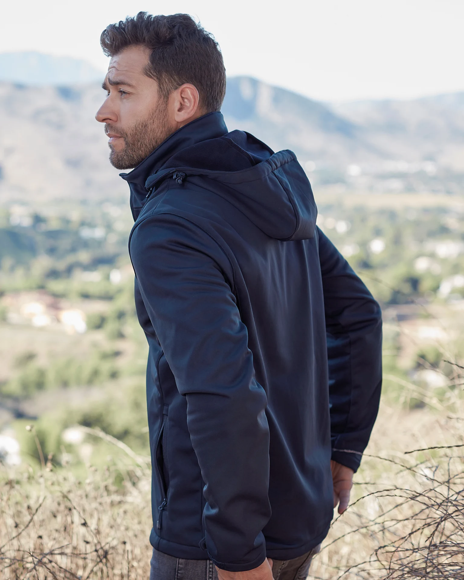stedman-st5440-softshell-jacket-lux-bluemidnight-model-2 Stedman Lux Softshell Jacket Men