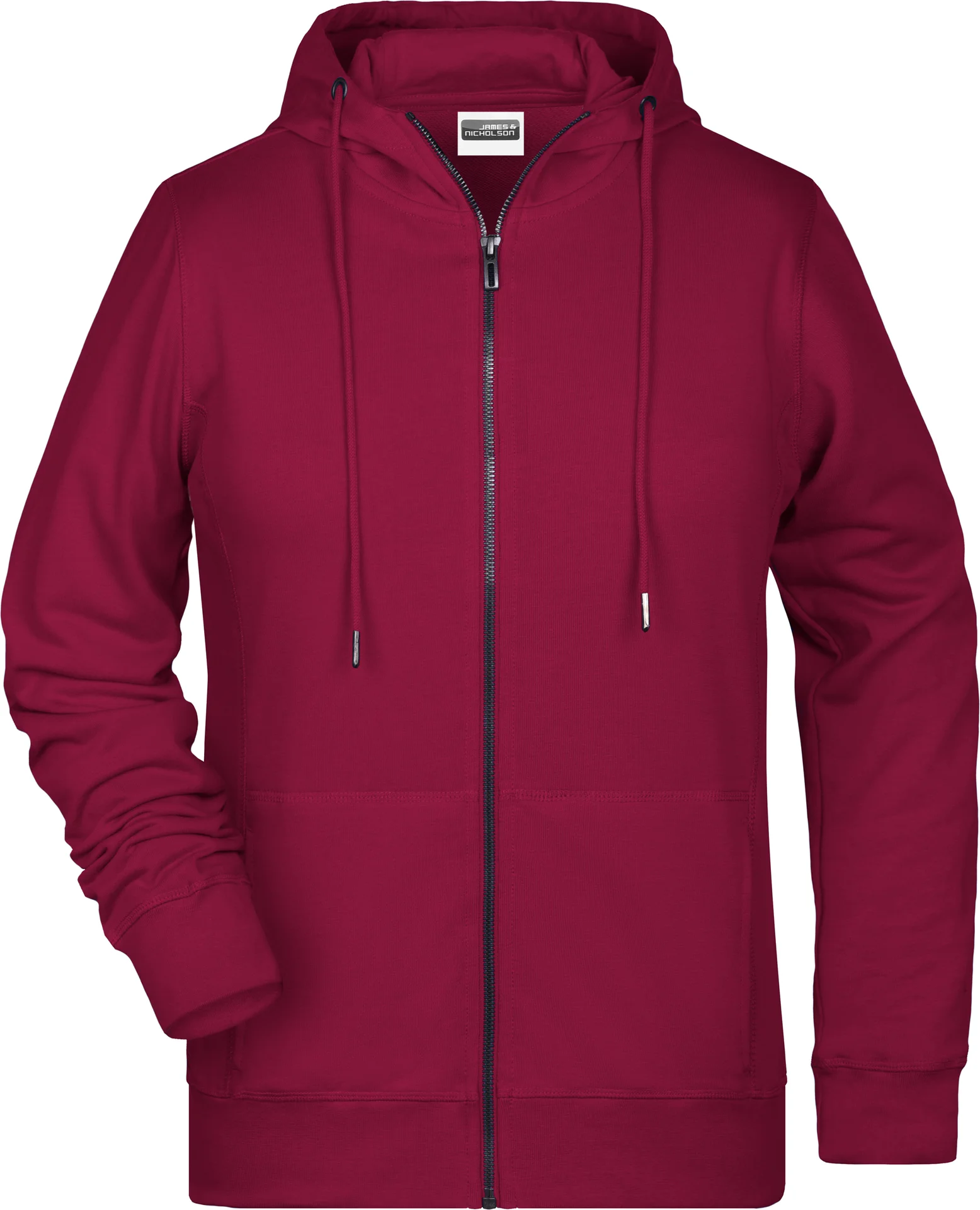 James & Nicholson Ladies Zip-Hoody