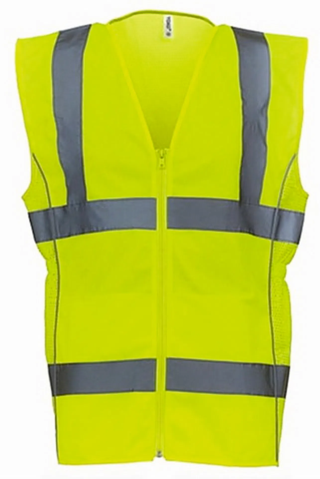 yoko-hvw180-ladies-hi-vis-executive-waistcoat-hi-vis-yellow-front-1 YOKO Ladies Hi-Vis Executive Waistcoat