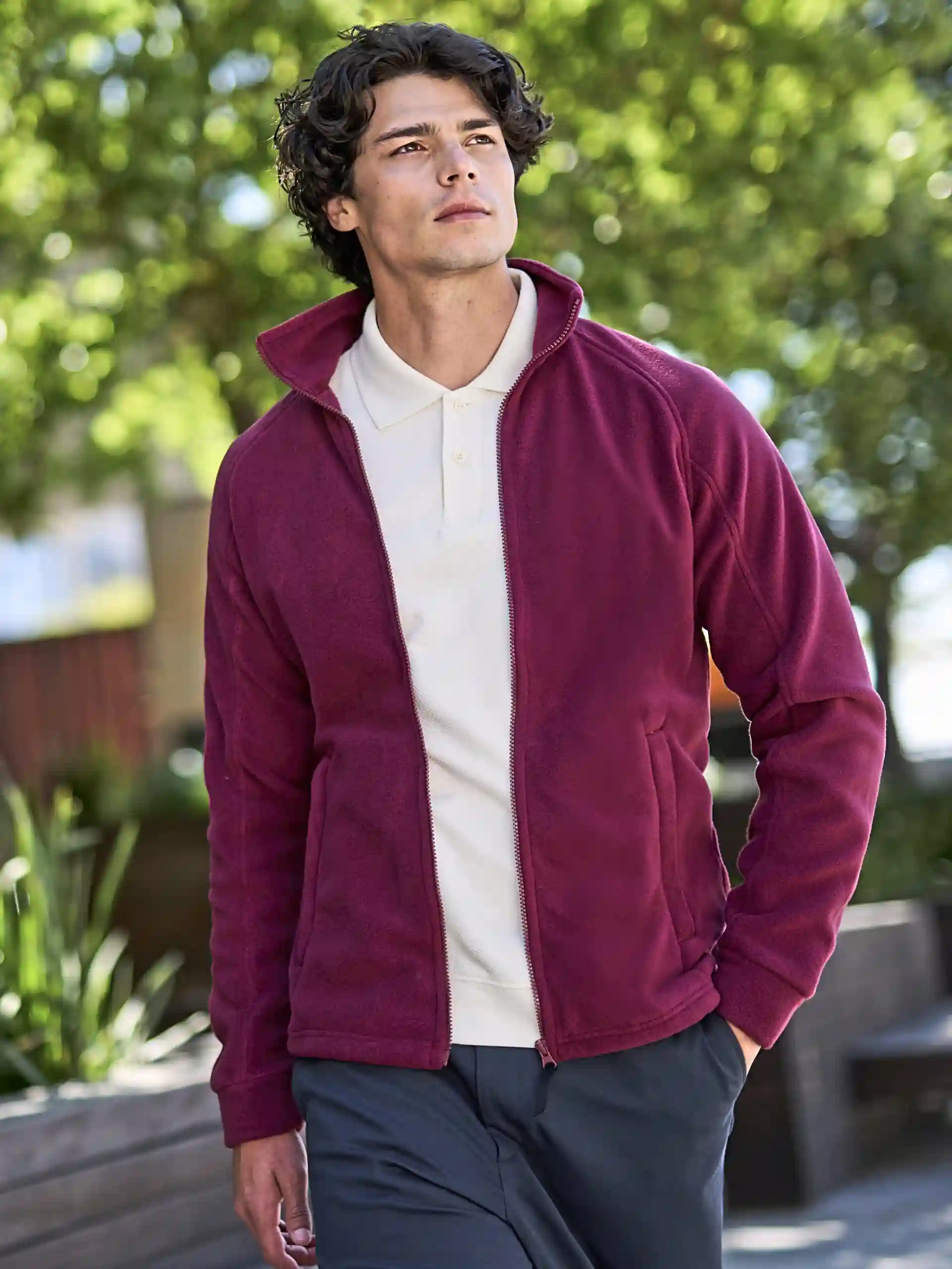 regatta-trf532-thor-III-fleece-jacket-bordeaux-model-1 Regatta Thor III Fleece Jacket